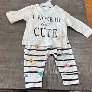 I woke up this cute baby outfit 3-6 month